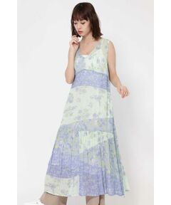 MULTI FLOWER PANEL DRESS