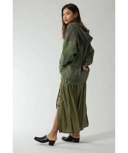 ROSE BUD / ローズ バッド スカート | MILITARY SIDE BUTTON LONG SKIRT | 詳細4