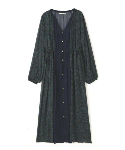 セール】 Rayon Ggt Front Button Dress （ワンピース）｜ROSE BUD / ローズ バッド ファッション通販  タカシマヤファッションスクエア