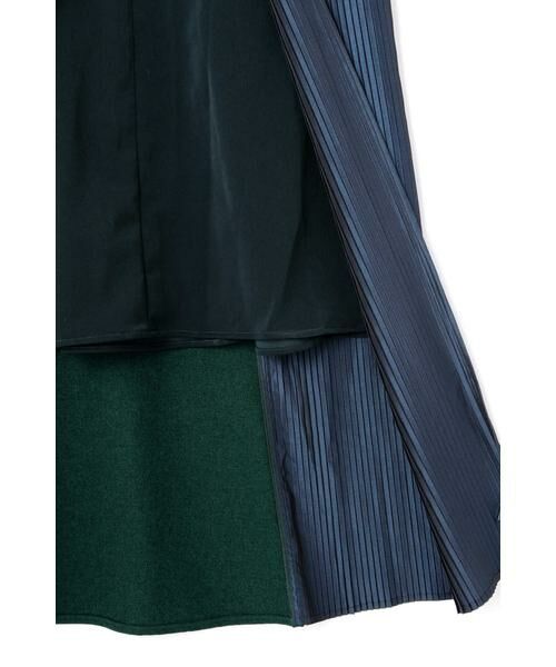 ROSE BUD / ローズ バッド スカート | 異素材切替えプリーツマキシスカート | 詳細9