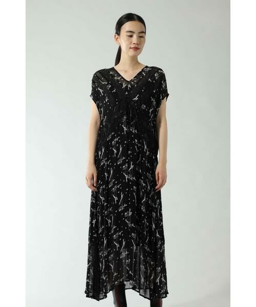 ROSE BUD / ローズ バッド ワンピース | WOMAN PRINT LACE DRESS | 詳細2