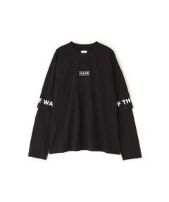 レイヤード風ロングTシャツ