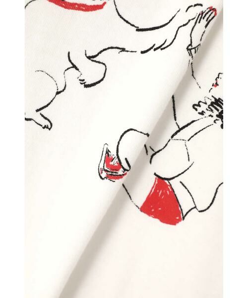 ROSE BUD / ローズ バッド カットソー | 手描きプリントロングスリーブTシャツ | 詳細16