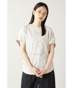 mici ARTカプセルコレクション<br/>・薄手で軽い素材を使用<br/>・ホワイトにはmiciのオリジナル、ブルーにはGeorges Braque(ジョルジュブラック)、ベージュにはJean Cocteau(ジャンコクトー)の作品をプリント<br/>・ドルマンスリーブでゆとりのあるシルエット<br/><br/><br/>【スタッフレビュー】<br/>クールなアートプリントでおしゃれなコーデを叶えるTシャツ。ボディーはドルマンスリーブのデザインTでゆったりとしたシルエットです。裾のタックの動きが出る、少し薄手で軽い素材もうれしいポイント。今シーズンのmiciにマッチしたアート作品と、オリジナルの抽象画を含めた3つのアートをプリントしたアイテムです。<BR>透け感/なし|裏地/なし|光沢/なし|生地の厚さ/普通|伸縮性/ややあり|シルエット/スタンダード