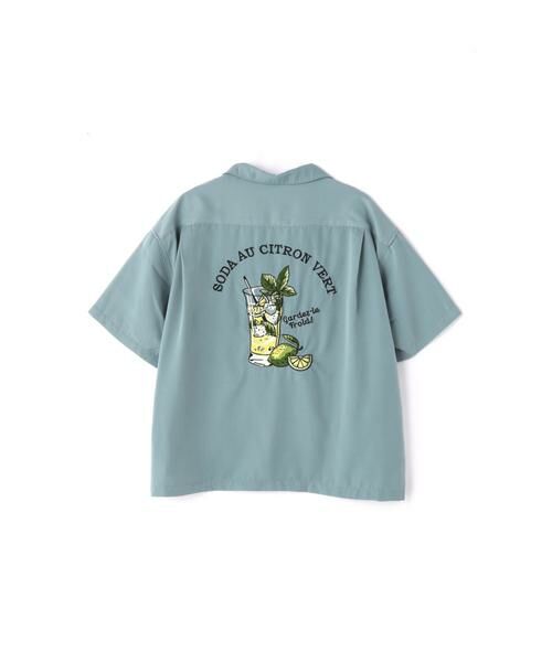 ROSE BUD / ローズ バッド シャツ・ブラウス | 刺繍オープンカラーシャツ | 詳細1