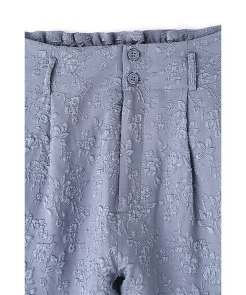 ROSE BUD / ローズ バッド パンツ | ジャガード織りテーパードパンツ | 詳細8