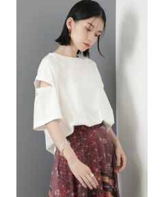 袖スリットTシャツ