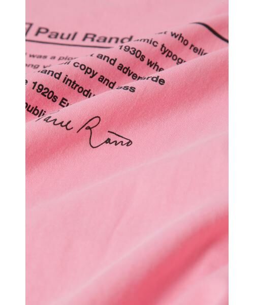 ROSE BUD / ローズ バッド カットソー | Paul RandグラフィックロングTシャツ | 詳細11