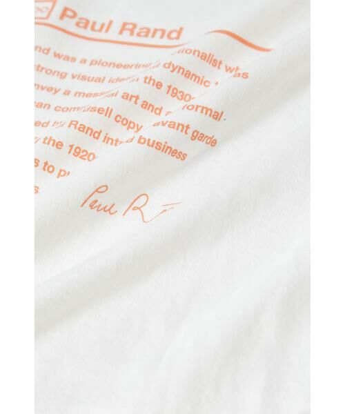 ROSE BUD / ローズ バッド カットソー | Paul RandグラフィックロングTシャツ | 詳細17