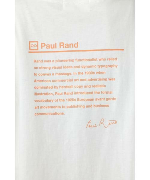 ROSE BUD / ローズ バッド カットソー | Paul RandグラフィックロングTシャツ | 詳細16