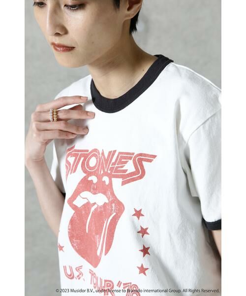 ROSE BUD / ローズ バッド カットソー | ROLLING STONESリンガーTシャツ | 詳細8