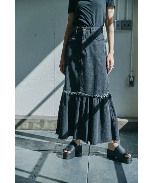 ROSE BUD / ローズ バッド スカート | <WEBメディア掲載>リメイク風デニムスカート | 詳細14