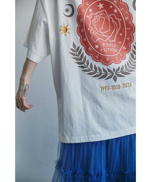 ROSE BUD / ローズ バッド カットソー | REVOLUTION プリント＆刺繍 Tシャツ | 詳細11