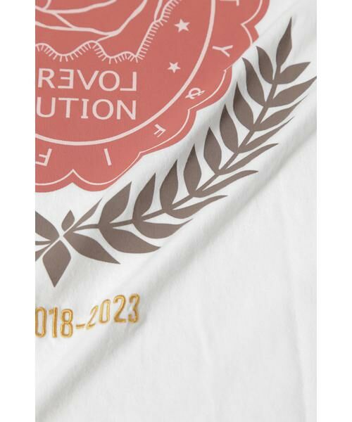 ROSE BUD / ローズ バッド カットソー | REVOLUTION プリント＆刺繍 Tシャツ | 詳細13