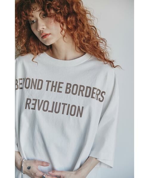 ROSE BUD / ローズ バッド カットソー | REVOLUTION プリント＆刺繍 Tシャツ | 詳細6