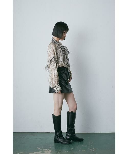 ROSE BUD / ローズ バッド スカート | フェイクレザースカート | 詳細2