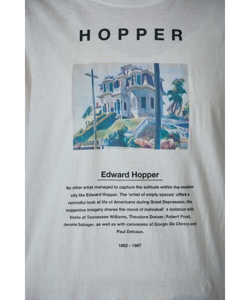 ROSE BUD / ローズ バッド カットソー | Edward Hopper グラフィックTシャツ | 詳細4