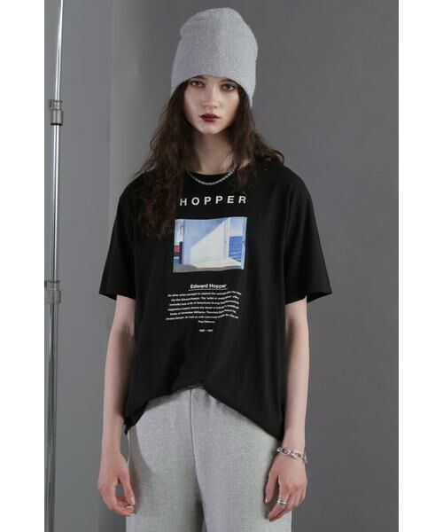 ROSE BUD / ローズ バッド カットソー | Edward Hopper グラフィックTシャツ | 詳細8