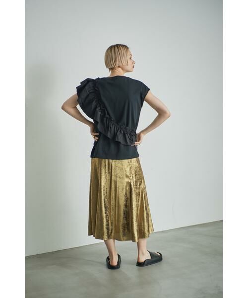 ROSE BUD / ローズ バッド スカート | セミフレアメタリックスカート | 詳細3