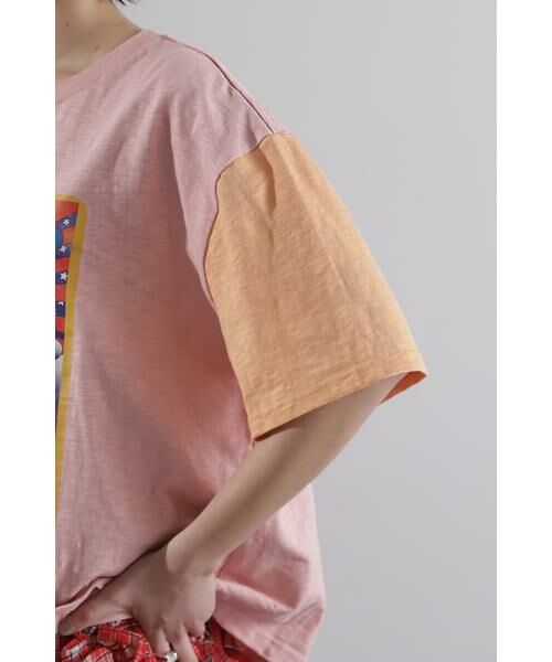ROSE BUD / ローズ バッド カットソー | 袖配色 プリントTシャツ | 詳細8