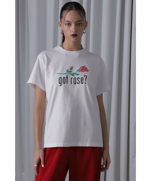 ROSE BUD / ローズ バッド カットソー | GOT ROSE Tシャツ | 詳細4