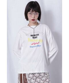 ロゴプリントロングTシャツ