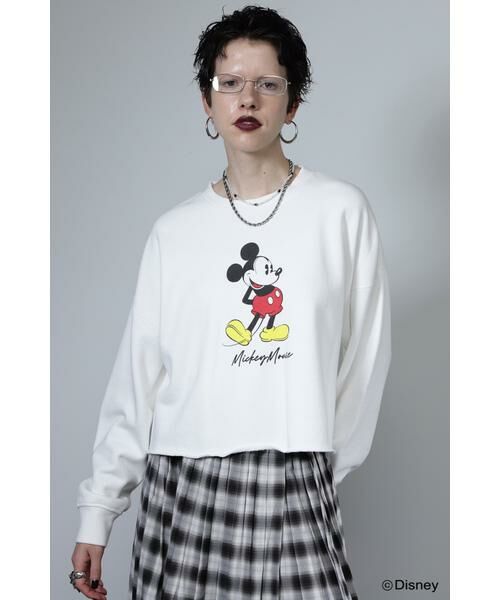 ROSE BUD / ローズ バッド カットソー | standing MICKEY MOUSE  sweat | 詳細4