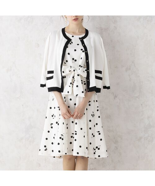 チェリードットフィット フレアワンピース ミニ丈 ひざ丈ワンピース Rose Tiara ローズティアラ ファッション通販 タカシマヤファッションスクエア