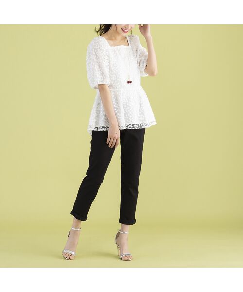 デニムストレートパンツ Black デニムパンツ Rose Tiara ローズティアラ ファッション通販 タカシマヤファッションスクエア