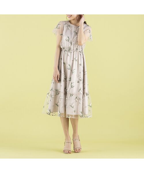 セール スズランチュール刺繍ワンピース ミニ丈 ひざ丈ワンピース Rose Tiara ローズティアラ ファッション通販 タカシマヤファッションスクエア