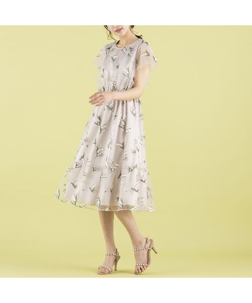 セール スズランチュール刺繍ワンピース ミニ丈 ひざ丈ワンピース Rose Tiara ローズティアラ ファッション通販 タカシマヤファッションスクエア