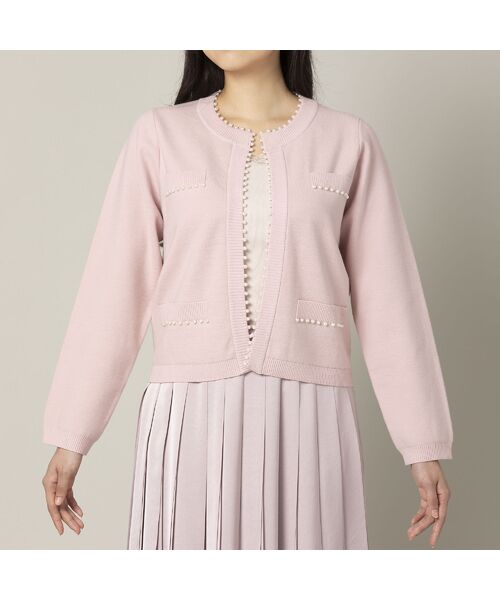 パール付きニットカーディガン ニット セーター Rose Tiara ローズティアラ ファッション通販 タカシマヤファッションスクエア