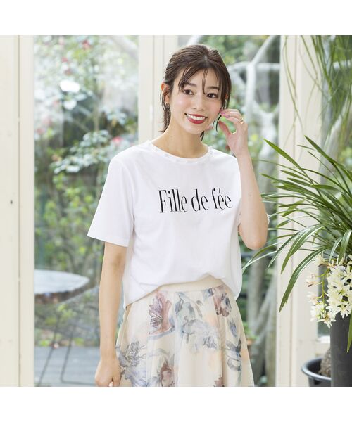 セール】 fille de feeロゴTシャツ （カットソー）｜Rose Tiara