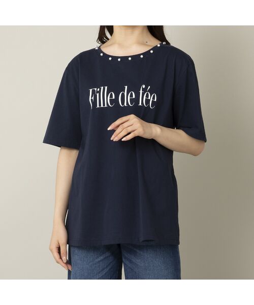 セール】 fille de feeロゴTシャツ （カットソー）｜Rose Tiara