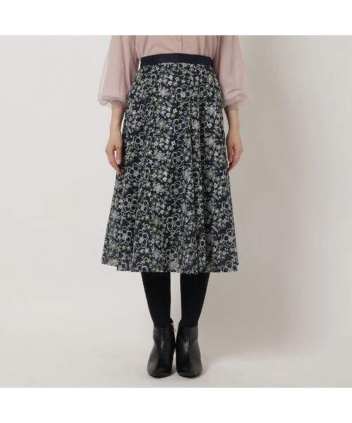 Rose Tiara / ローズティアラ ミニ・ひざ丈スカート | オーガンジー刺繍スカート | 詳細12