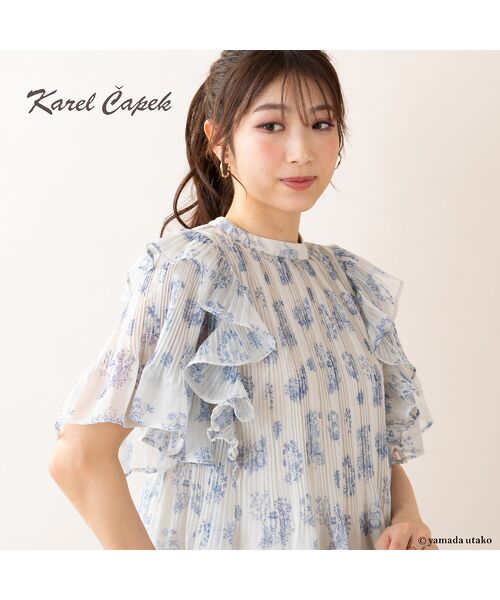 ローズレース チュール フリル バラが可愛いぃ グレー ブラック ルルベ 