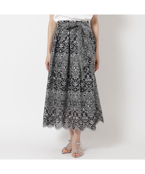 Rose Tiara / ローズティアラ ミニ・ひざ丈スカート | オーガンジー刺繍スカート | 詳細8