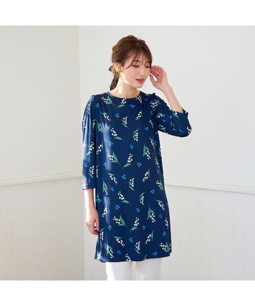 ローズティアラ 46 美品 チュニックワンピース ローズティアラ チュニックワンピース 46 - メルカリ
