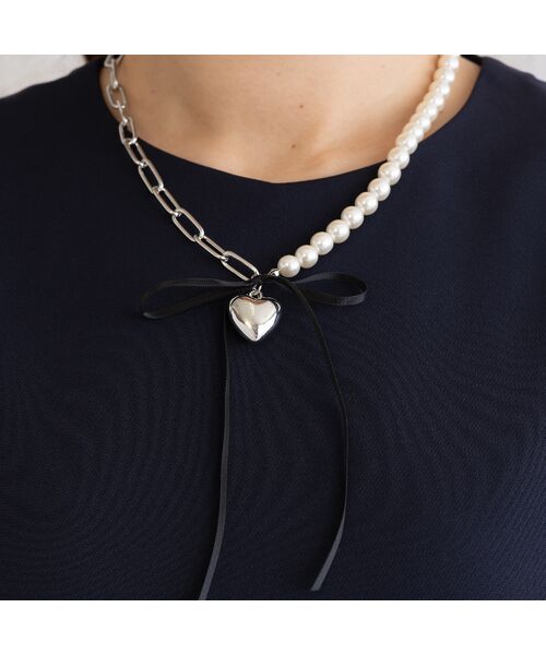 Rose Tiara / ローズティアラ ネックレス・ペンダント・チョーカー | ハート×リボンネックレス | 詳細3