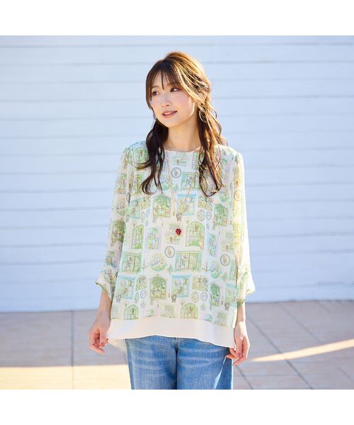 Rose Tiara / ローズティアラ シャツ・ブラウス | 【22fabric】ムービースタジオ/レイヤードブラウス | 詳細1