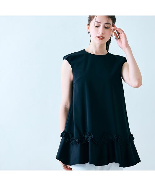 セール 50%OFF】【セットアップ対応】ペプラムブラウス