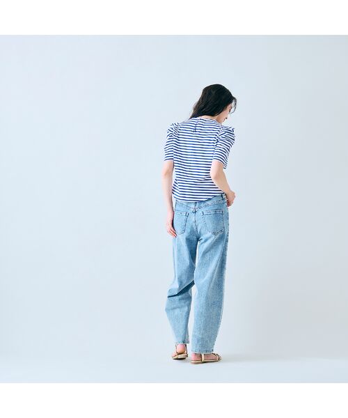 Rose Tiara / ローズティアラ デニムパンツ | 【人気のため追加】パールスタッズカーブデニム | 詳細8