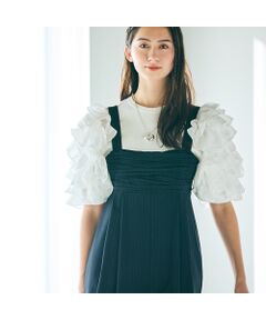 ローズティアラ　ビッグカラーリボンニットプルオーバー　ラメ入り　ミルキー　38 Rose Tiara / ローズティアラ （レディース） ニット・セーター