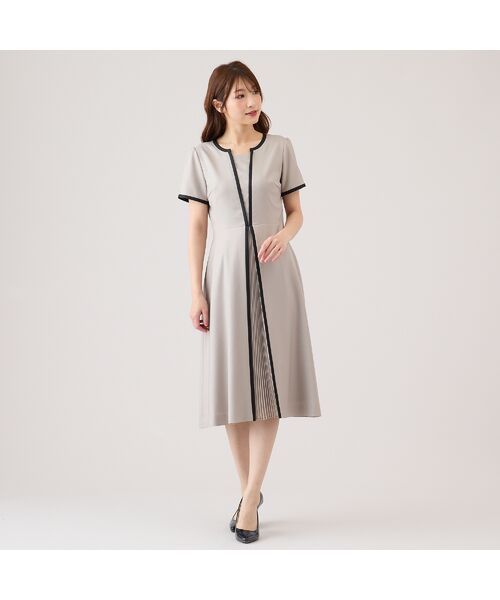 セール】 【接触冷感/サイズ展開有】プリーツ切替ワンピース