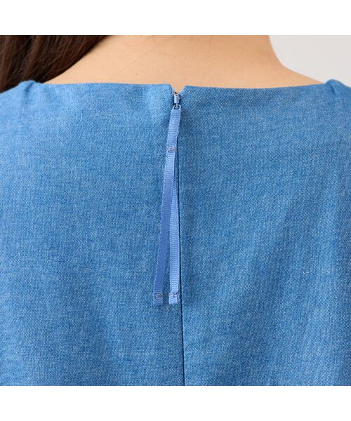 ローズティアラ♥お花モチーフ 袖チュニック50サイズ 手洗いOK】スカラ刺繍チュニック（51023502） | Rose
