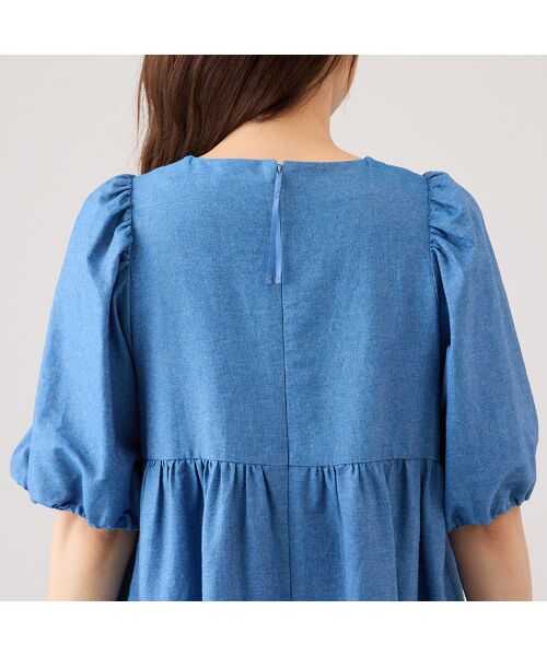 セール】 【手洗いOK】スカラ刺繍チュニック （シャツ・ブラウス