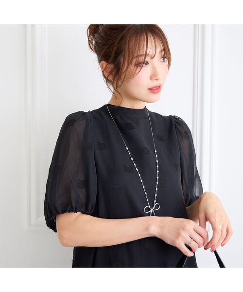 美品 ローズティアラ プルオーバー 46 チュニック 総レース 2XL