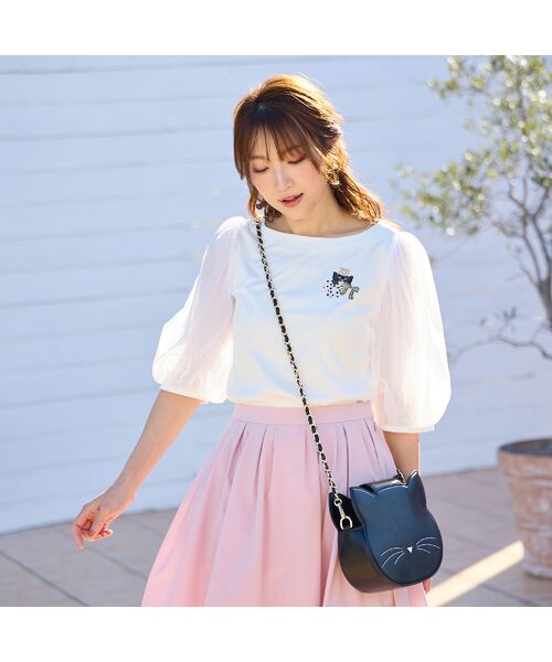 Rose Tiara/ローズティアラ 【22fabric】リボンコレクター/カットソー オフ 42 Rose Tiara/ローズティアラ 【22fabric】リボンコレクター/カットソー オフ 42