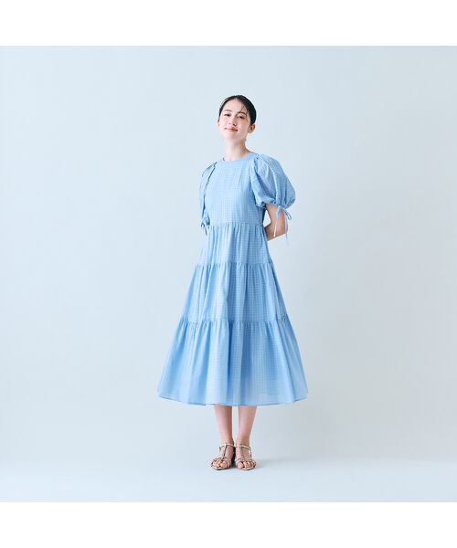 rode of fleurs シアーローズティアード XSサイズあり【ROBE de FLEURS/ローブドフルール】シアーローズ