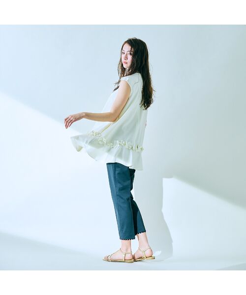 Rose Tiara / ローズティアラ その他パンツ | シェルタリングドライサブリナパンツ | 詳細11